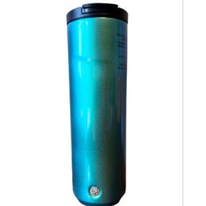 RARE Starbucks Stainless Steel Shimmery Iridescent Teal Vacuum Insulated Tumbler